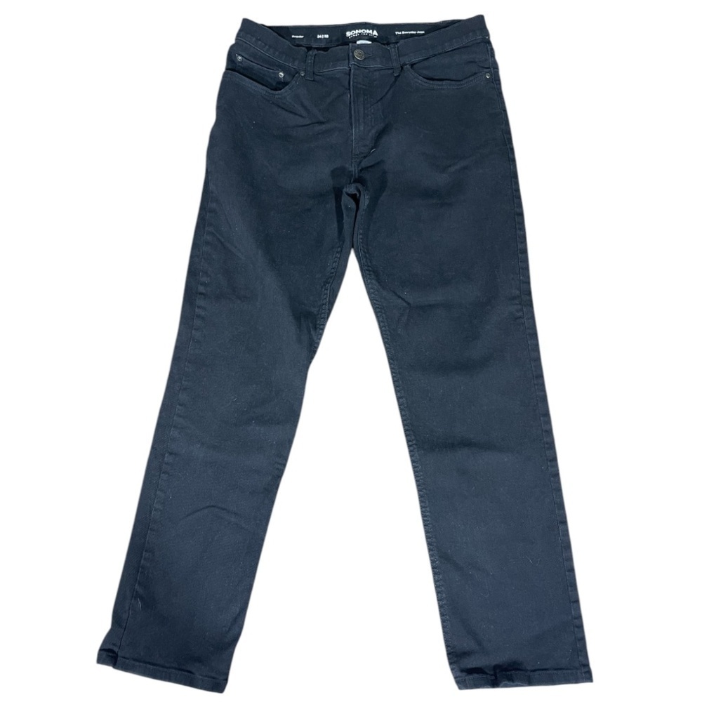 Sonoma Men’s Regular-Fit Everyday Jeans - Black -Size 34X32
